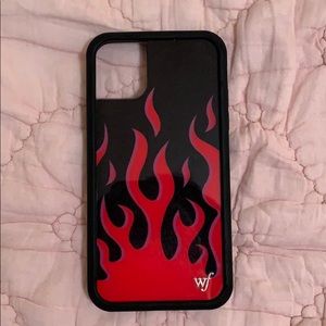 Wildflower Red Flames iPhone 11 Case